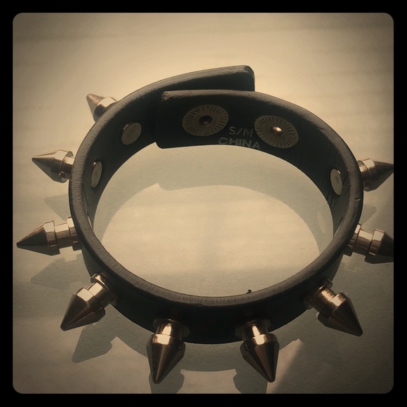 Hot Topic Accessories - Leather studded wristband.